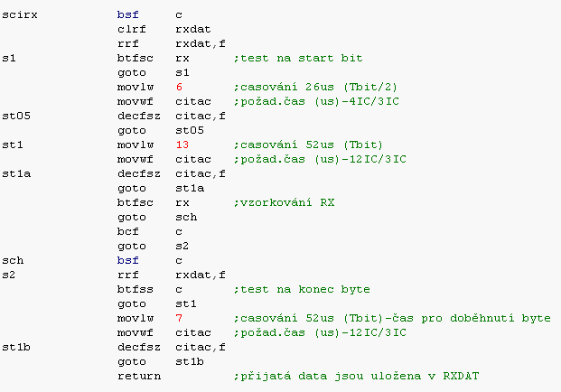 SCIRX 19200Bd (klikni pro zobrazen v TXT).